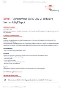 thumbnail of Coronavirus SARS-CoV-2. zelluläre Immunität_Elispot